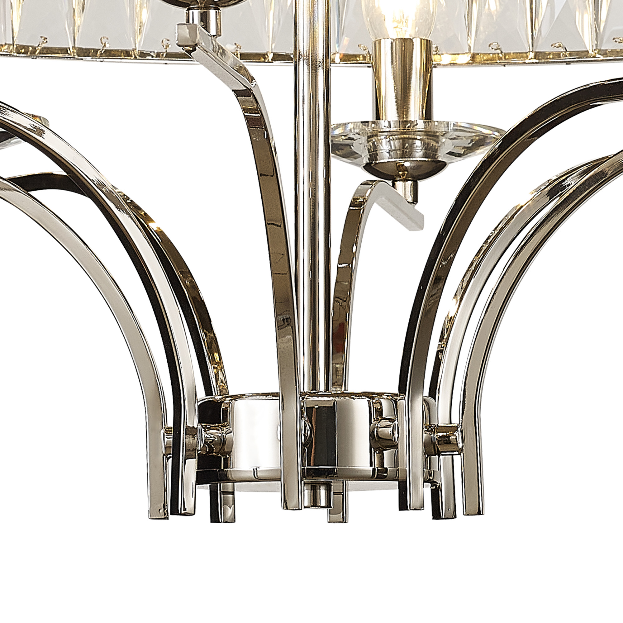 Vivienne Crystal Ceiling Lights Diyas Flush Crystal Fittings
